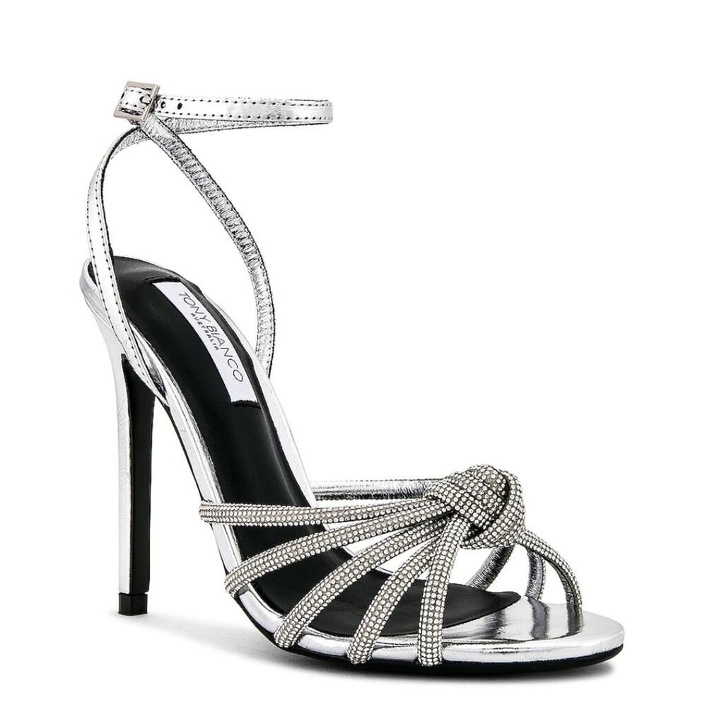 Tony Bianco Kyla Sandal in Silver Foil